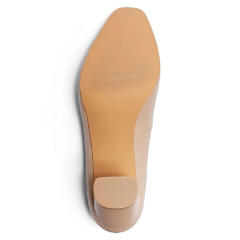 Amber Heel in Blush Leather