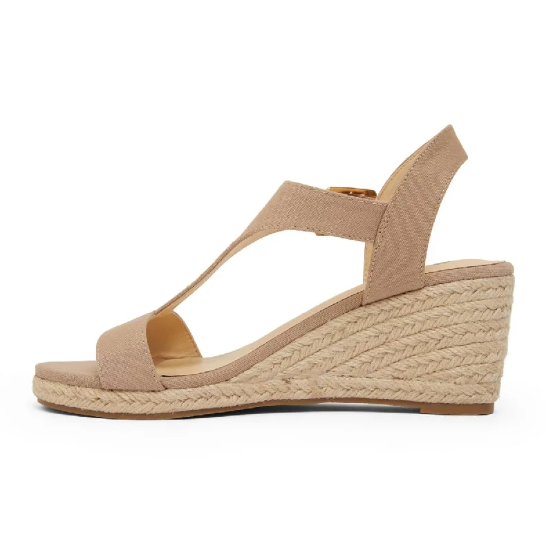 Anchor Espadrille in Taupe Fabric