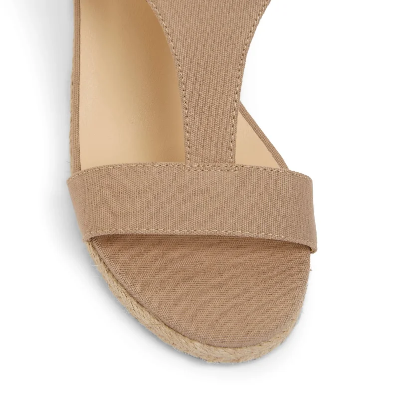 Anchor Espadrille in Taupe Fabric