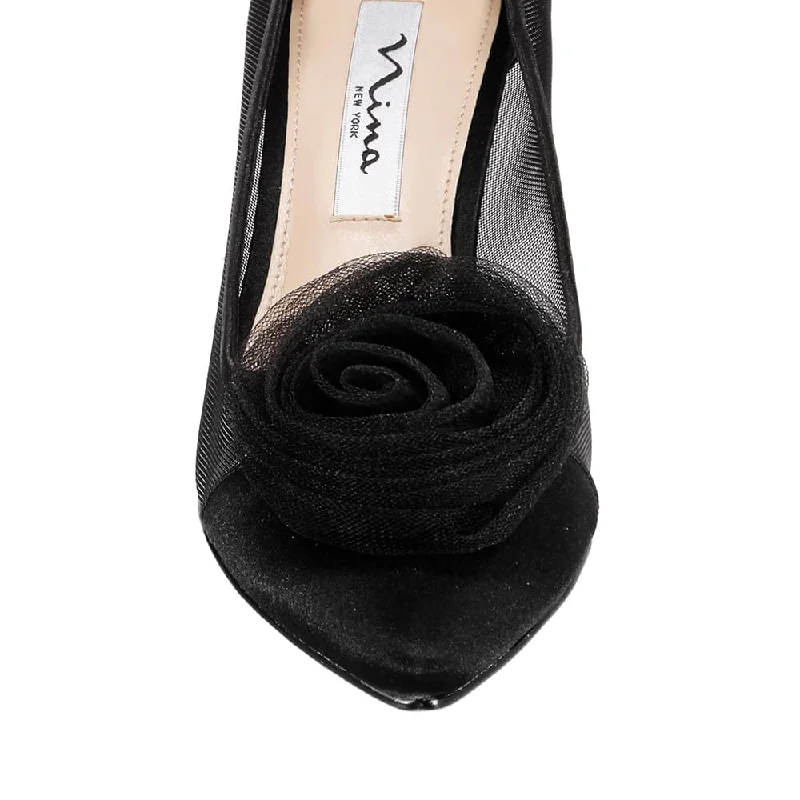 Bettey Heel in Black Smooth