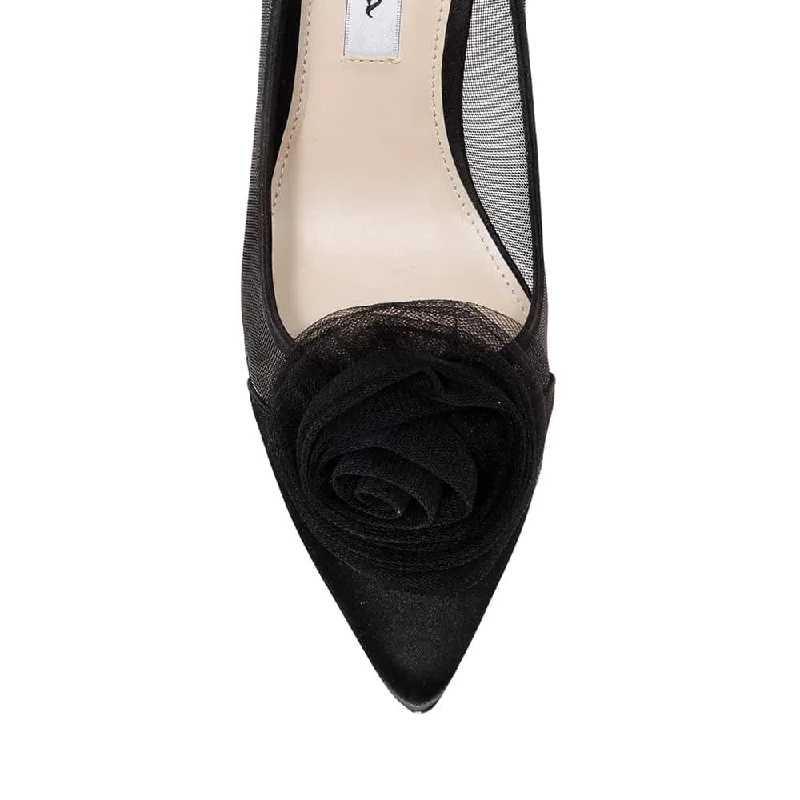 Bettey Heel in Black Smooth