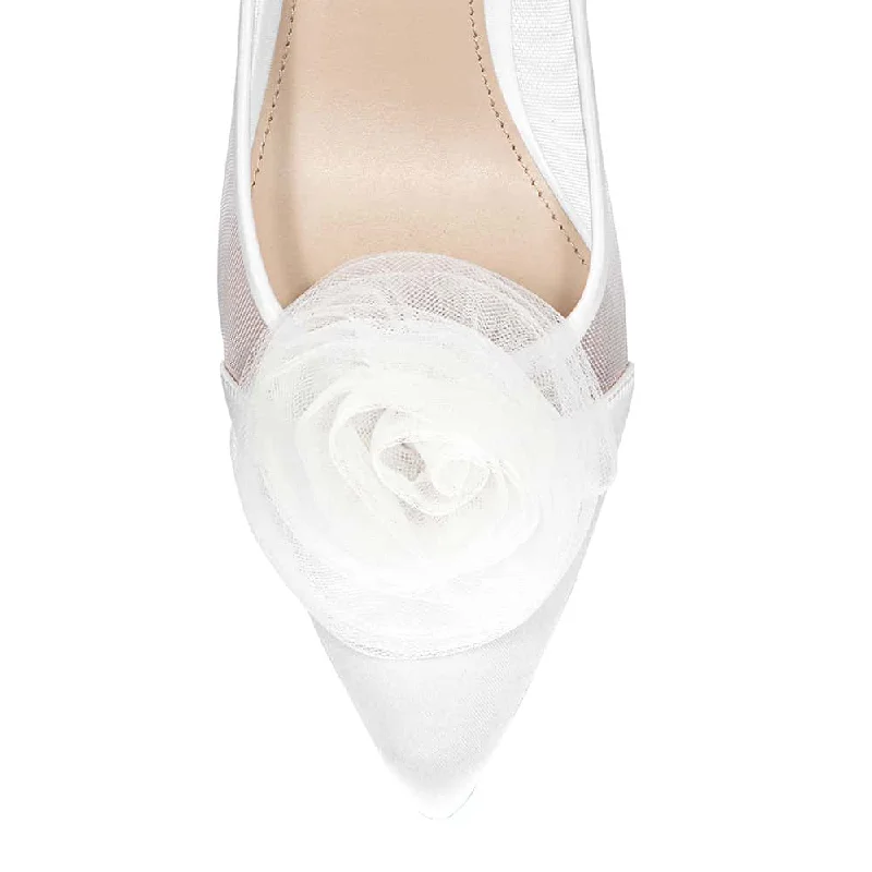 Bettey Heel in White