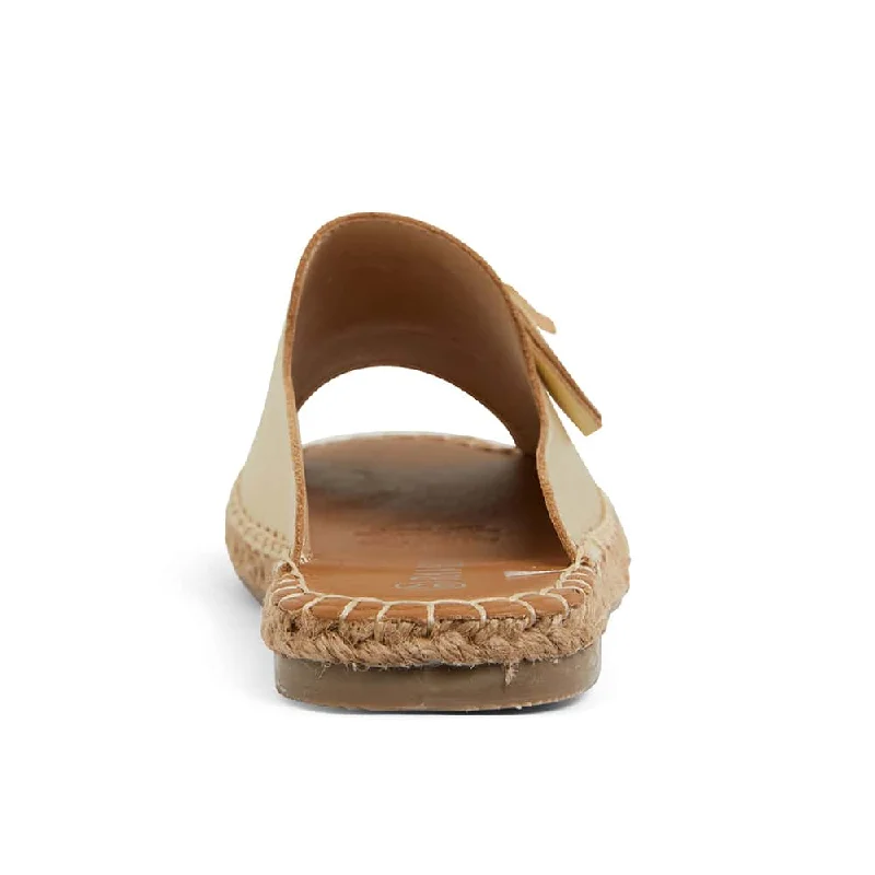 Blink Espadrille in Gold Metallic Leather