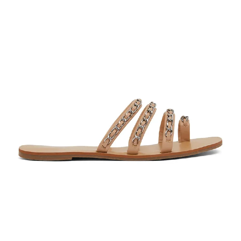 Catalina Slide in Nude Fabric