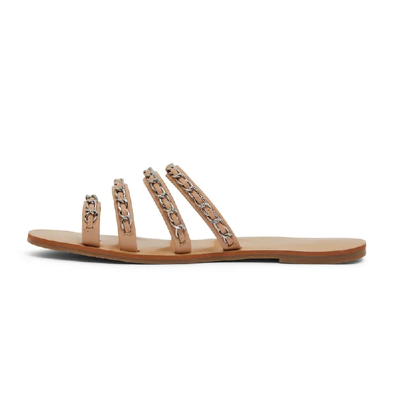 Catalina Slide in Nude Fabric