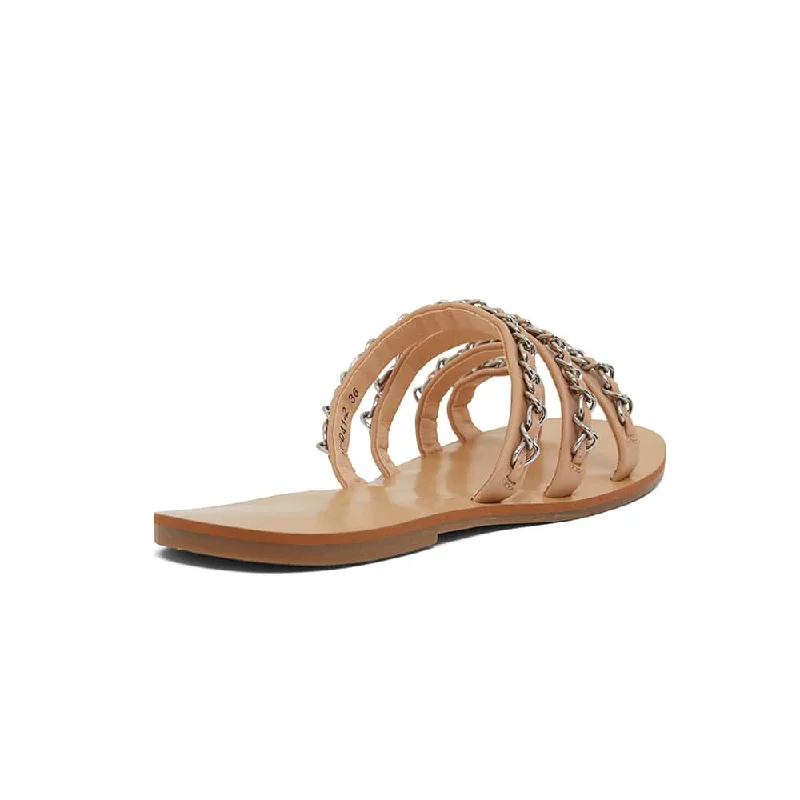 Catalina Slide in Nude Fabric