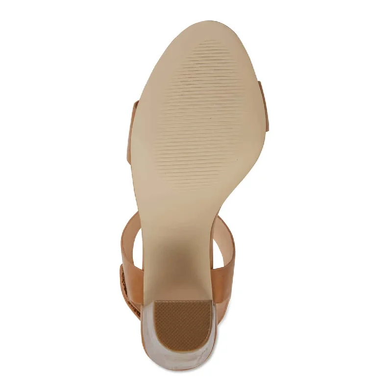 Chad Heel in Light Tan Smooth