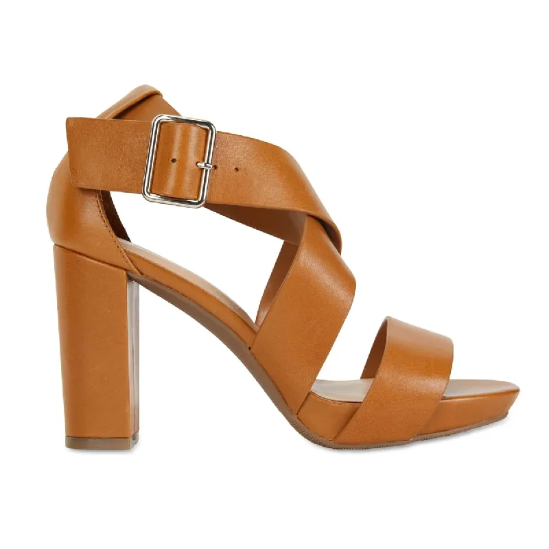 Congo Heel in Cognac Leather