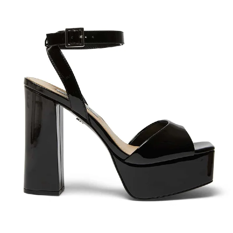 Danitza Heel in Black Crystal Patent