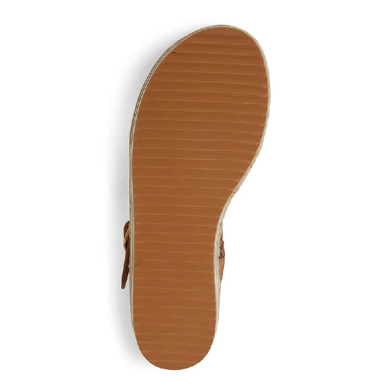 Debbie Sandal in Tan Leather