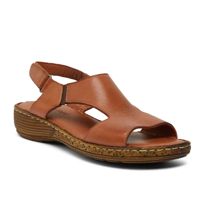 Dustin Sandal in Tan Leather