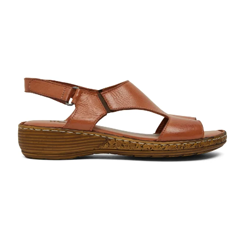 Dustin Sandal in Tan Leather