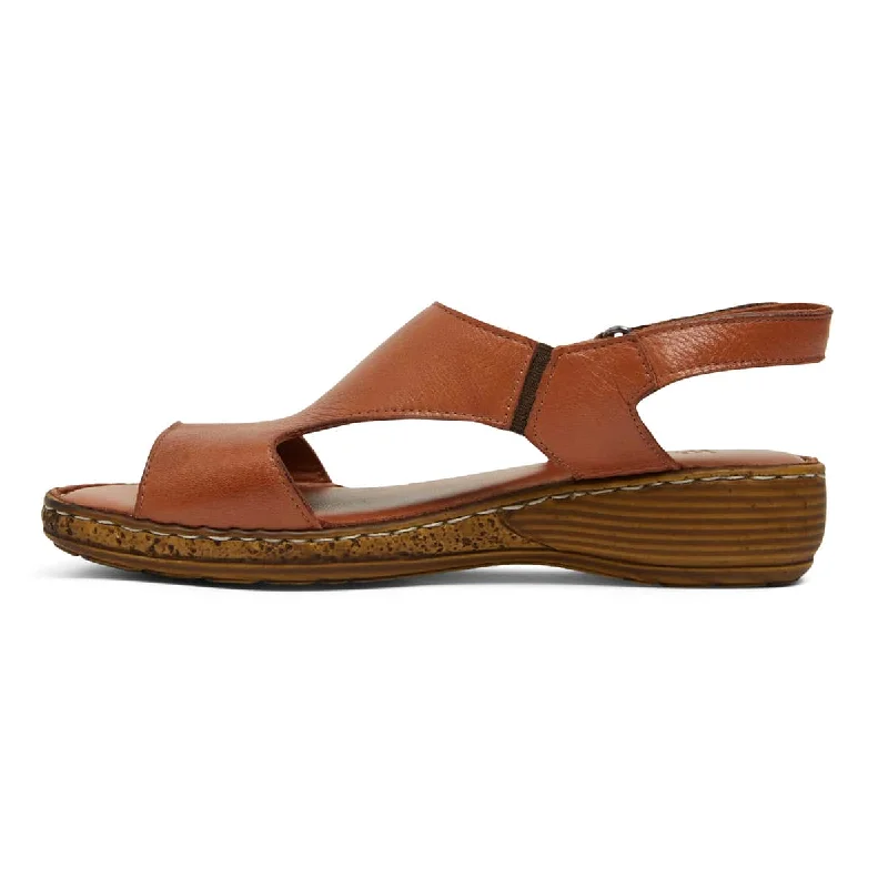 Dustin Sandal in Tan Leather