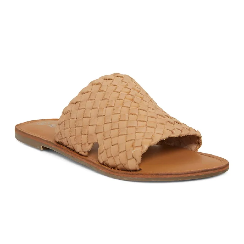 Elliot Slide in Natural Leather