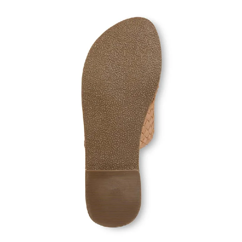 Elliot Slide in Natural Leather