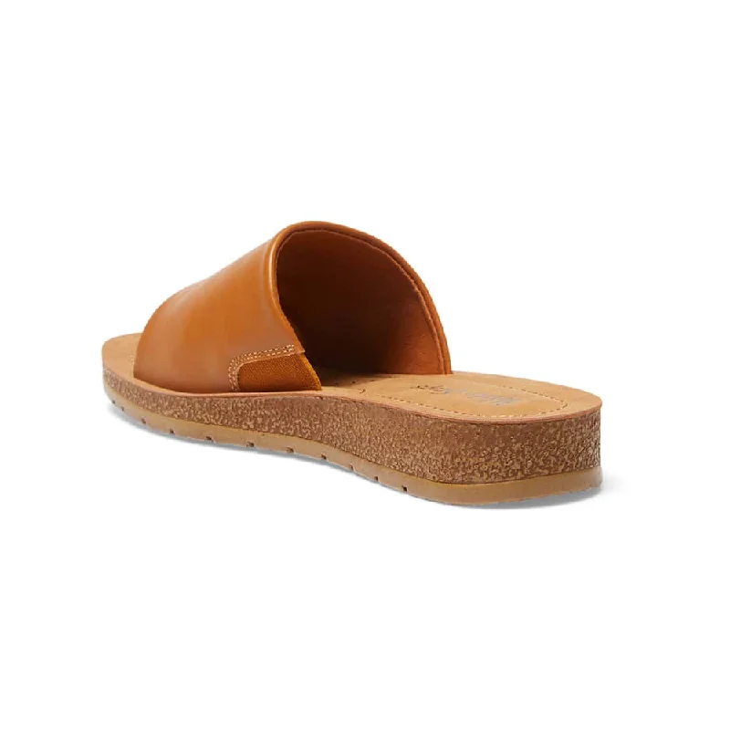 Enid Slide in Tan Smooth