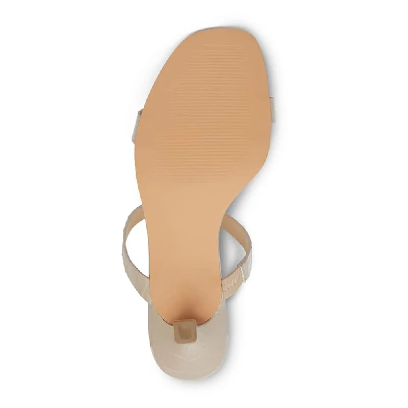 Eva Heel in Nude Leather