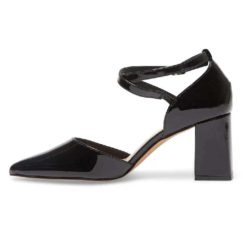 Gwyneth Heel in Black Patent