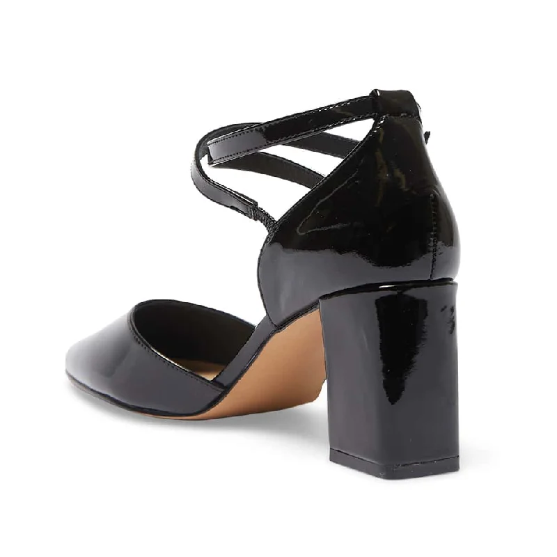 Gwyneth Heel in Black Patent