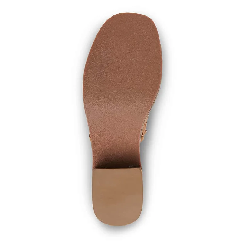 Halifax Heel in Tan Leather