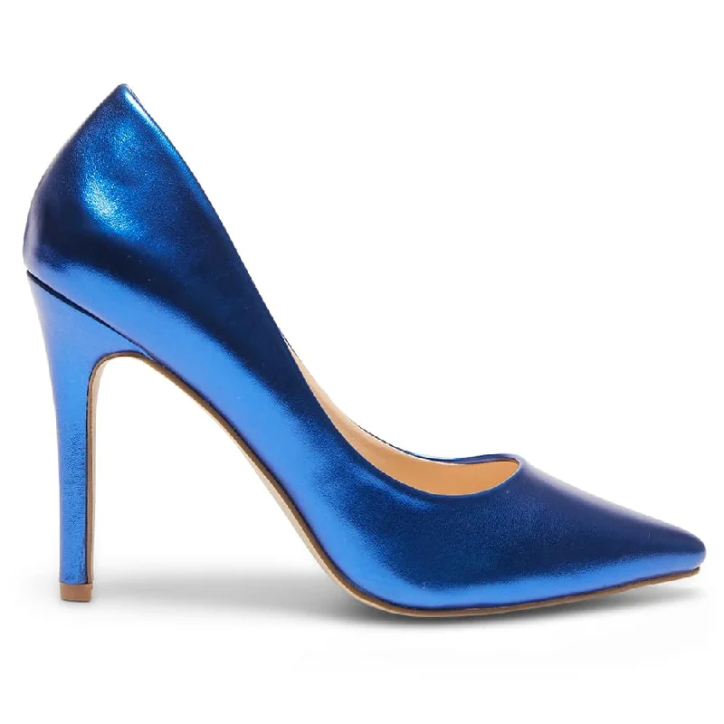 Harbour Heel in Blue Metallic