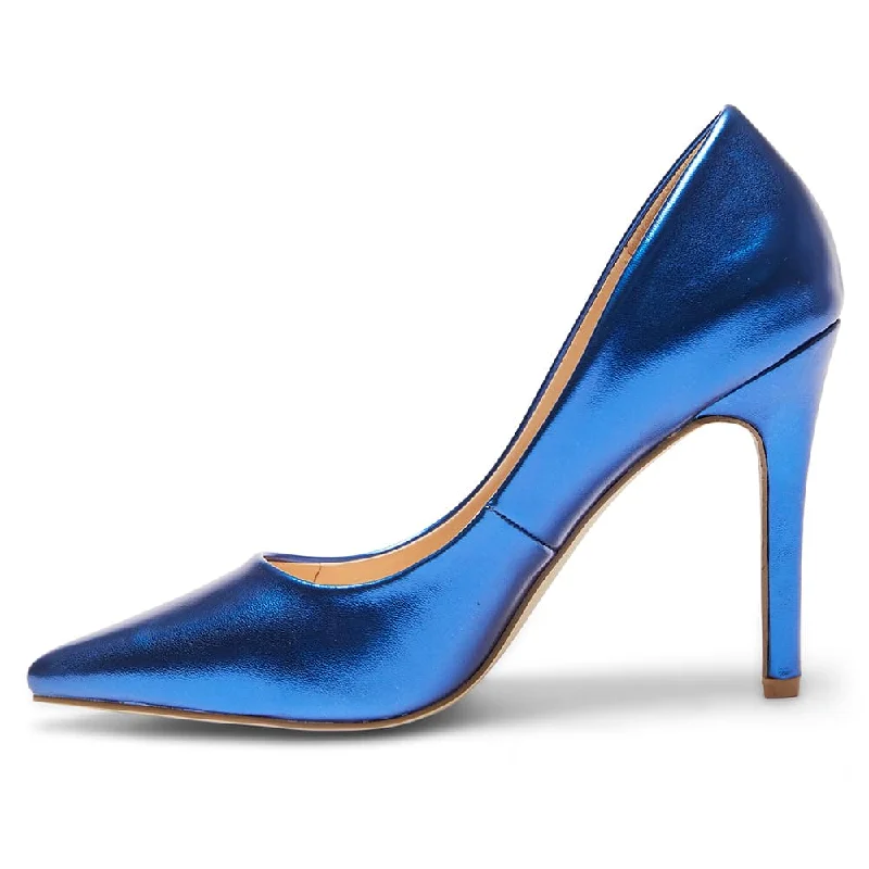 Harbour Heel in Blue Metallic