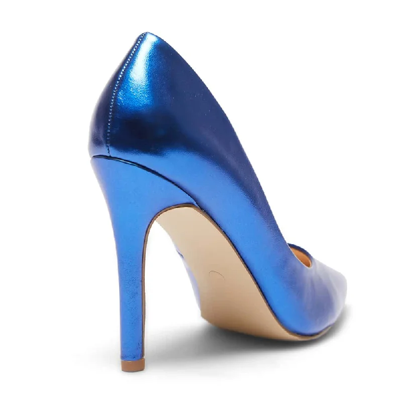 Harbour Heel in Blue Metallic