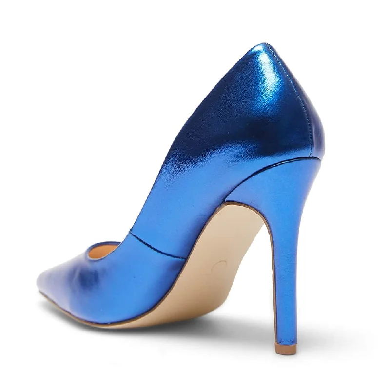 Harbour Heel in Blue Metallic