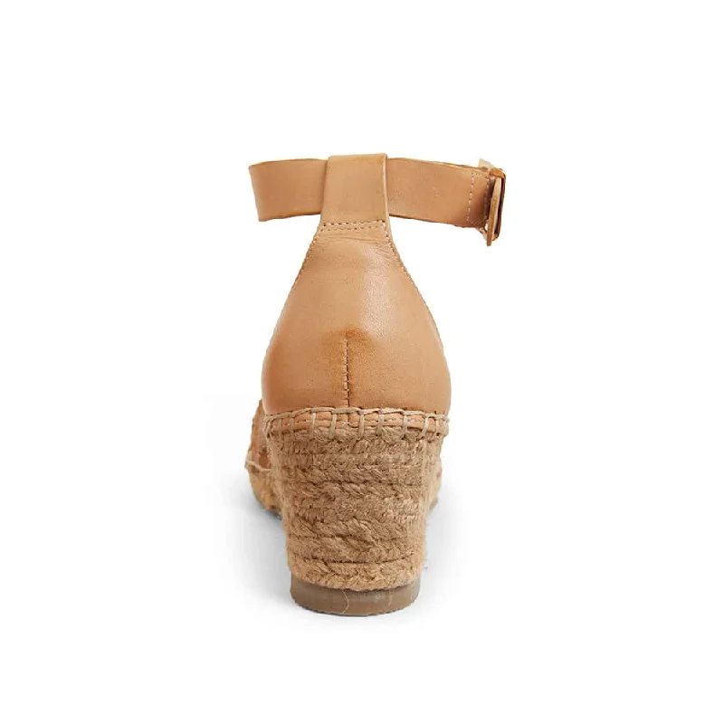 Havanna Espadrille in Natural Weave Leather