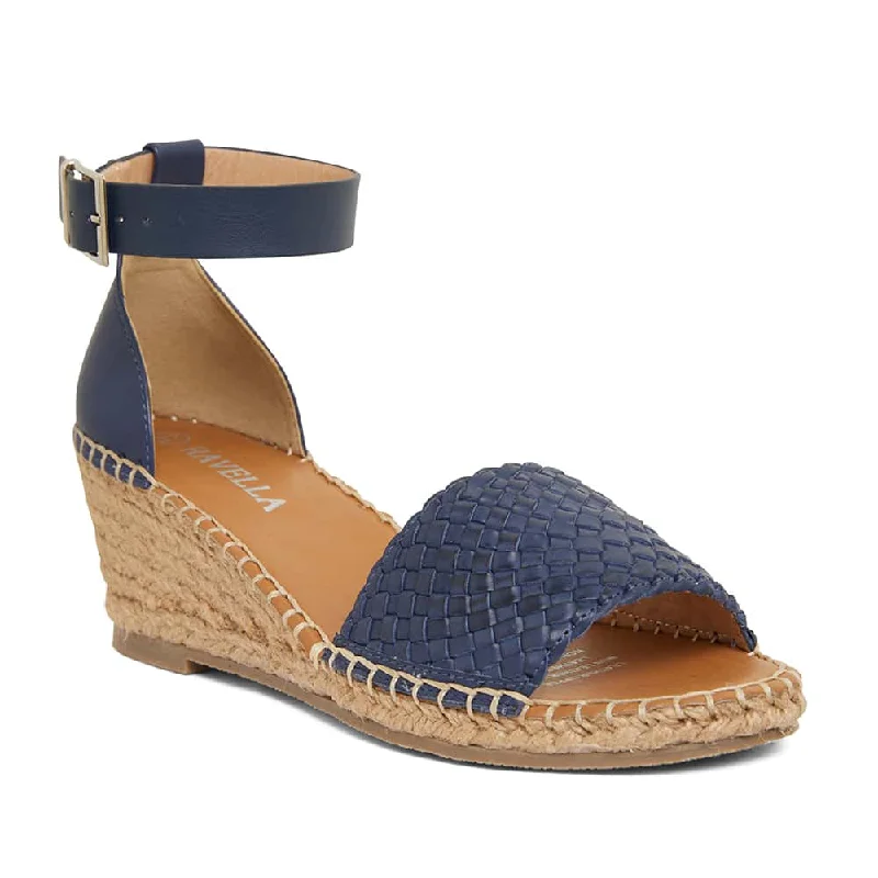 Havanna Espadrille in Navy Weave