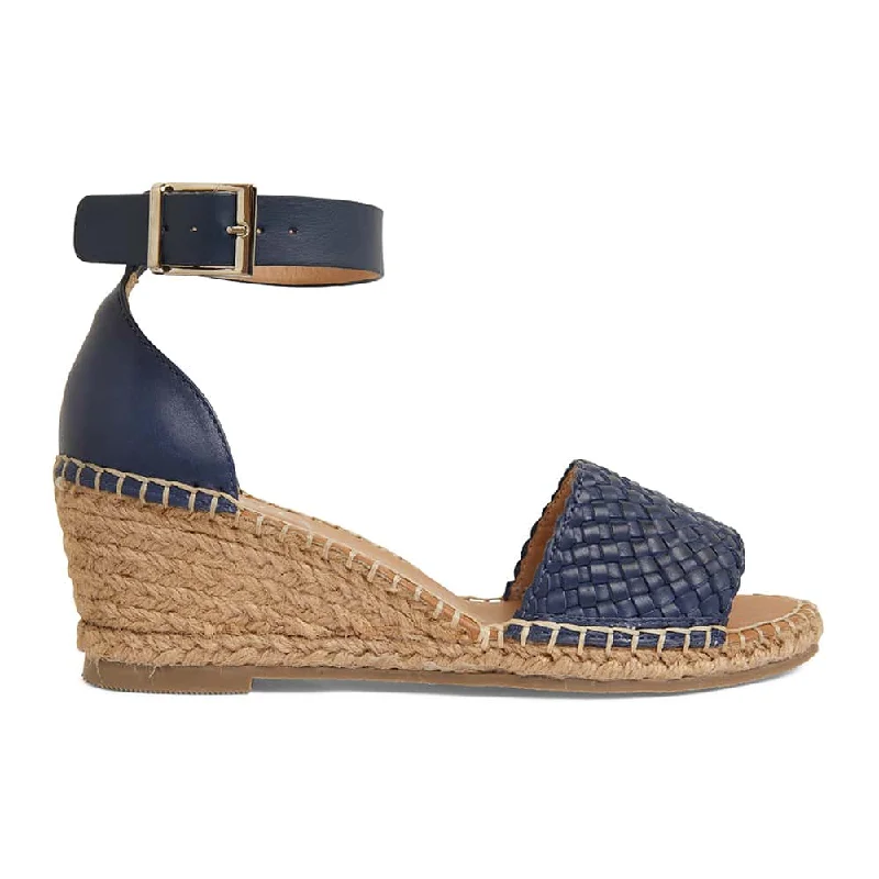 Havanna Espadrille in Navy Weave