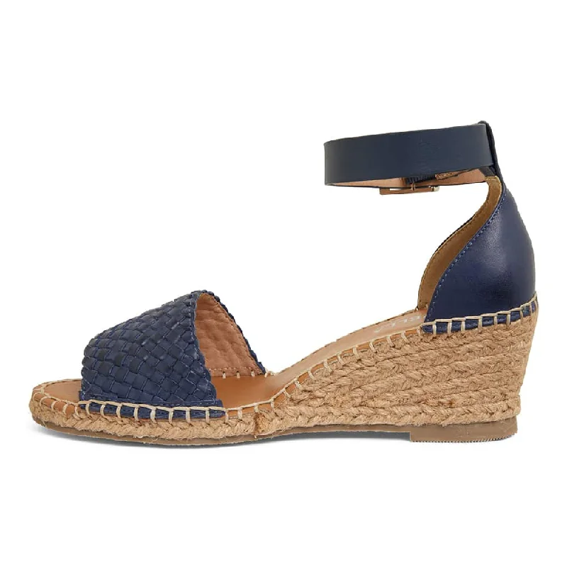 Havanna Espadrille in Navy Weave