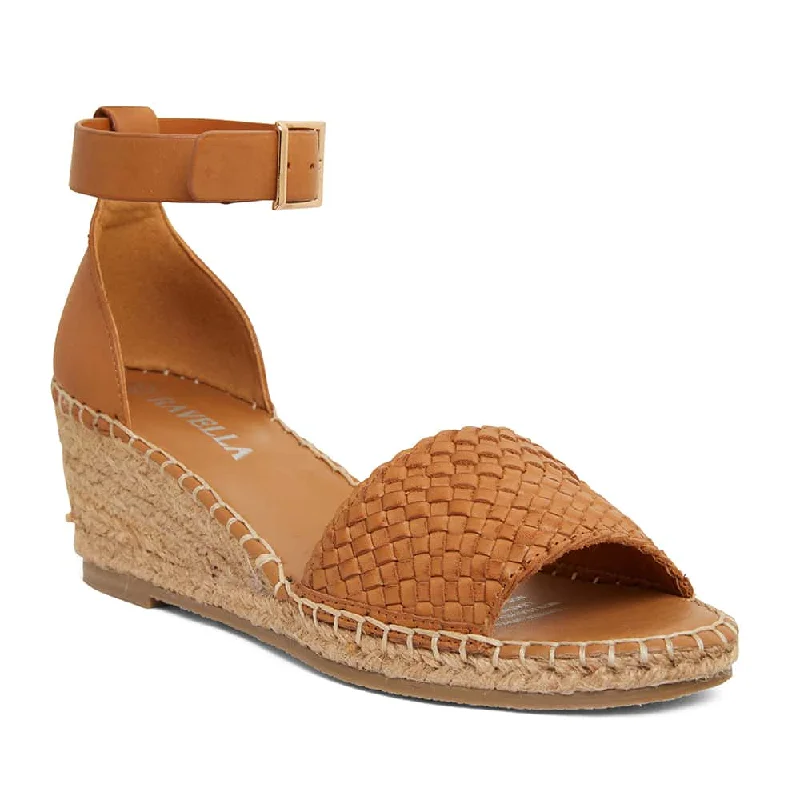 Havanna Espadrille in Tan Weave