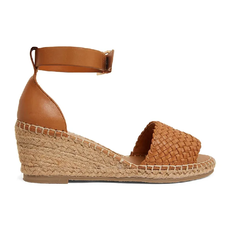 Havanna Espadrille in Tan Weave