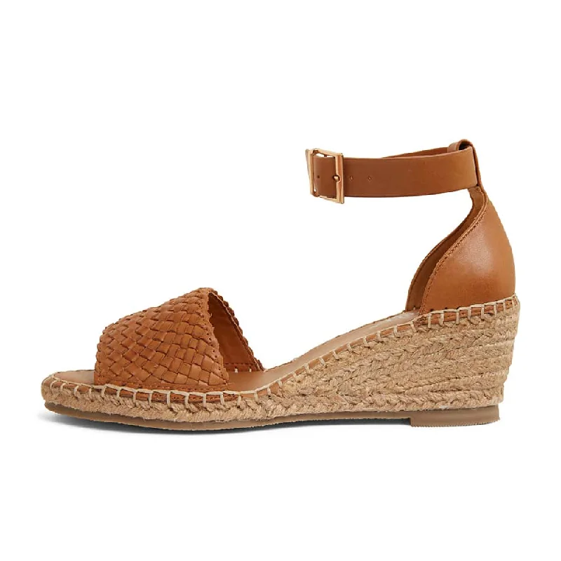 Havanna Espadrille in Tan Weave