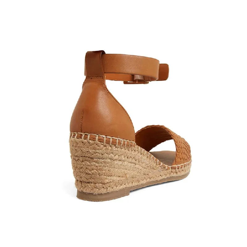 Havanna Espadrille in Tan Weave