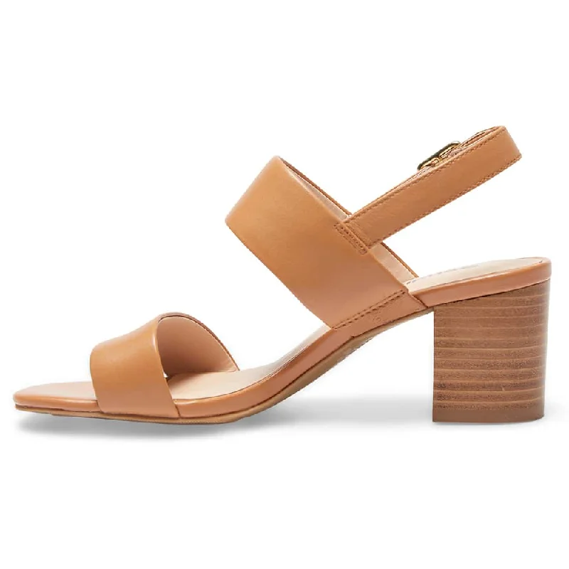 Hayley Heel in Tan Leather