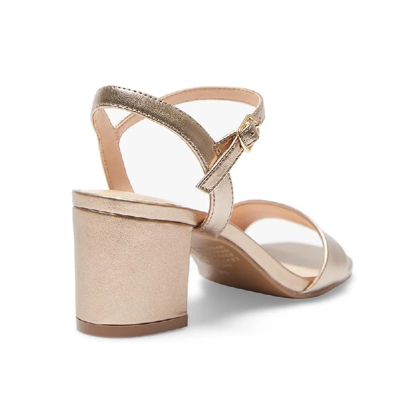 Heather Heel in Soft Gold Leather