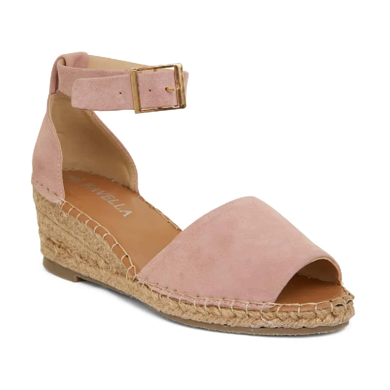 Henley Espadrille in Blush Leather