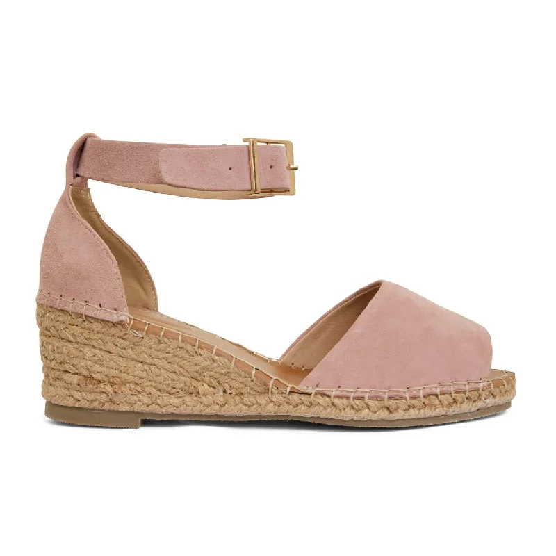 Henley Espadrille in Blush Leather