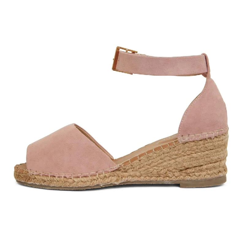 Henley Espadrille in Blush Leather