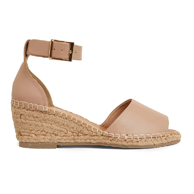 Henley Espadrille in Nude Leather