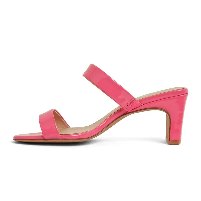 Hepburn Heel in Pink  Patent