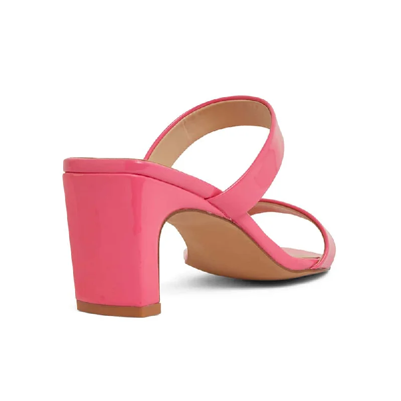 Hepburn Heel in Pink  Patent