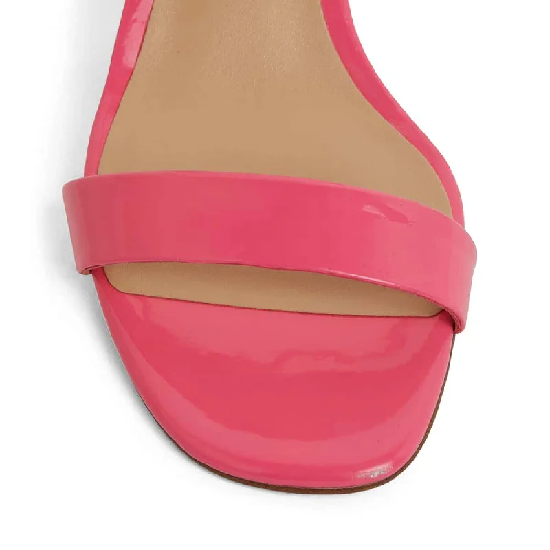 Hepburn Heel in Pink  Patent