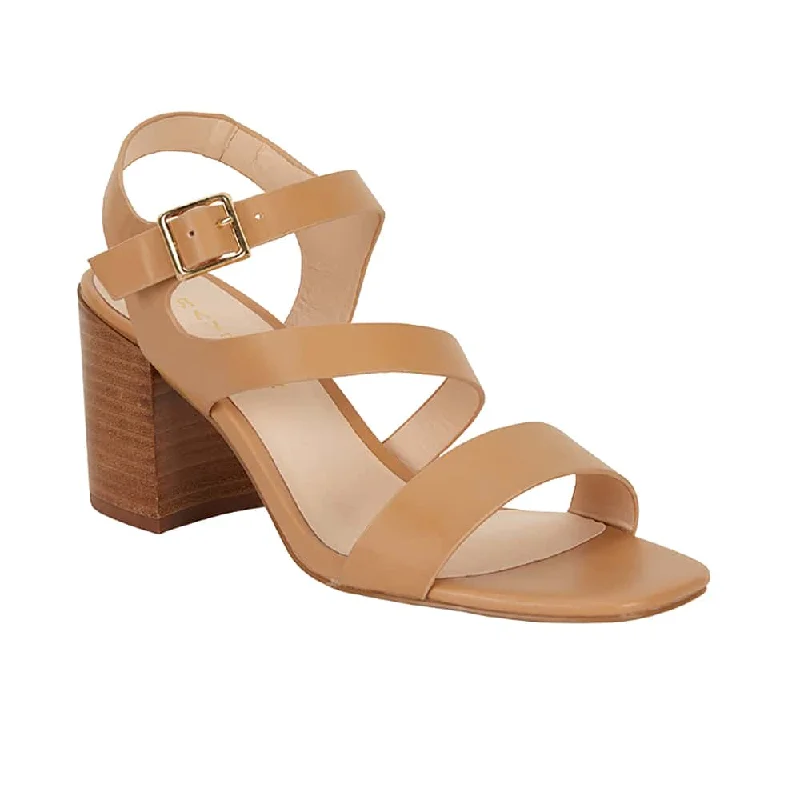 Husky Heel in Camel Smooth