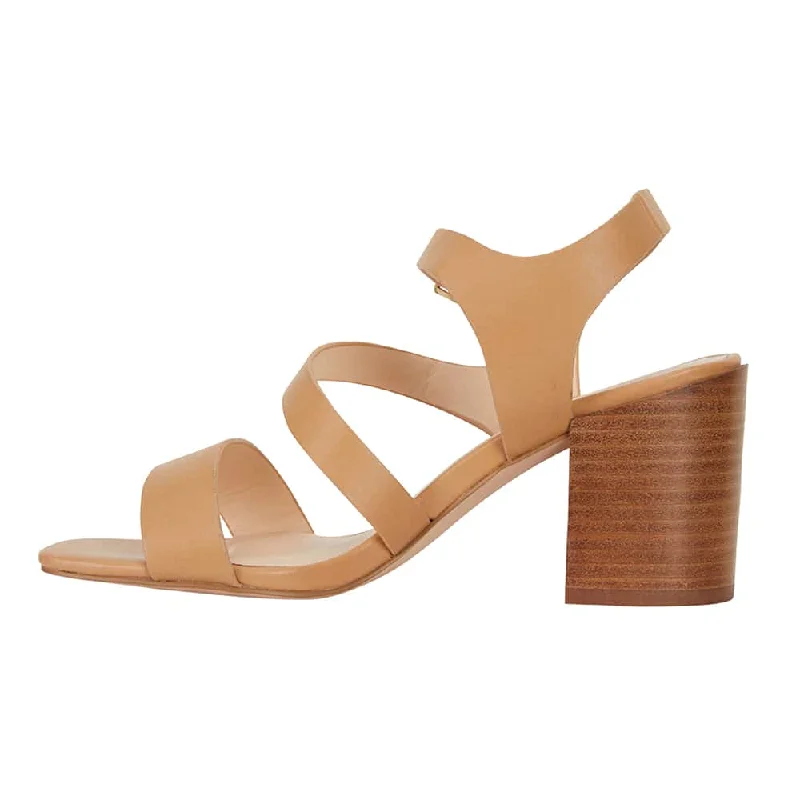 Husky Heel in Camel Smooth