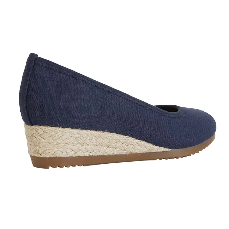 Inferno Espadrille in Navy Fabric