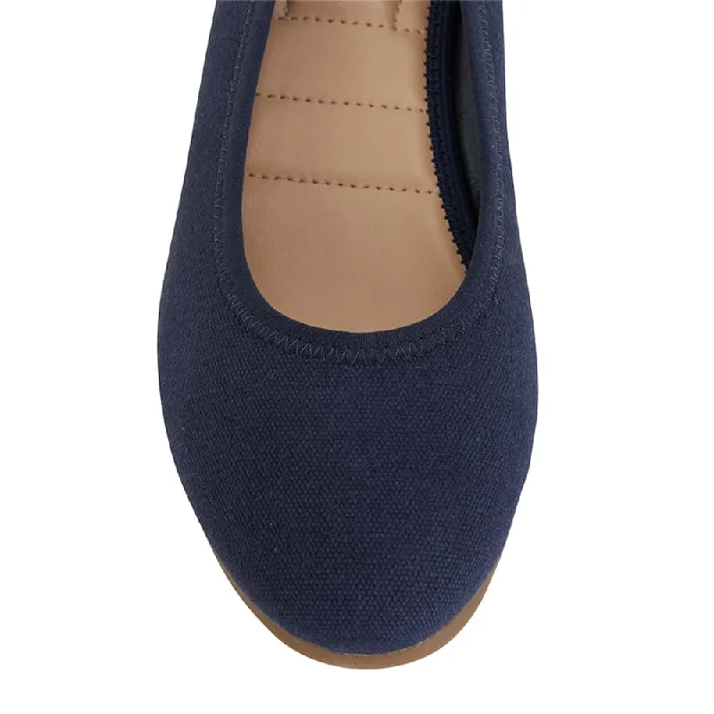 Inferno Espadrille in Navy Fabric