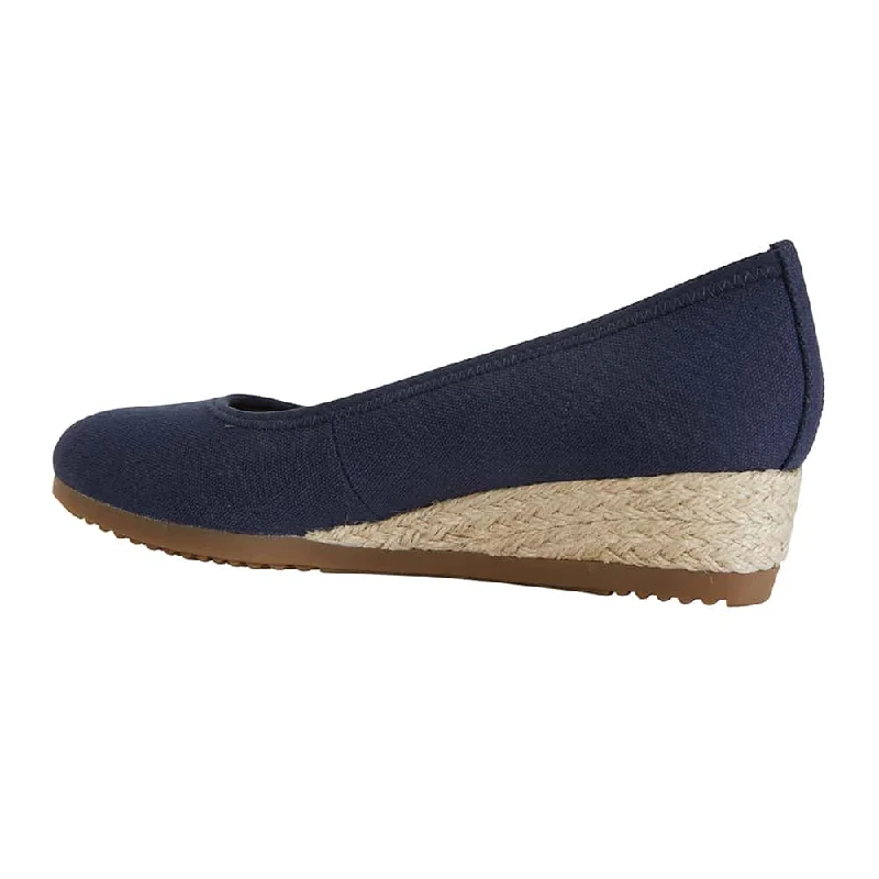 Inferno Espadrille in Navy Fabric